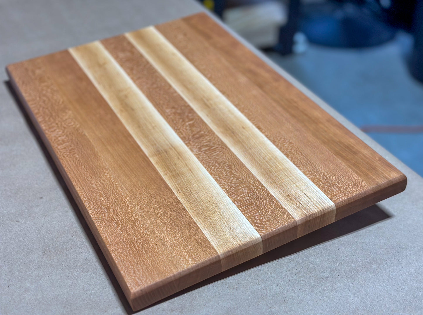 Cutting Board - Cherry with Maple Accents (1 x 11 1/2 x 17 1/2)